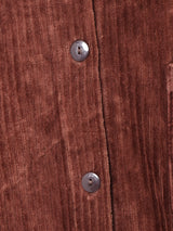 リブ ベロア 長袖シャツ