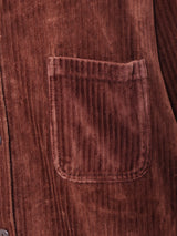 リブ ベロア 長袖シャツ