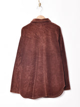 リブ ベロア 長袖シャツ