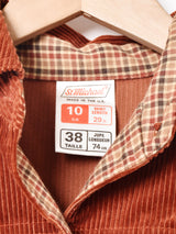 イギリス製 ベルト付き コーデュロイシャツ