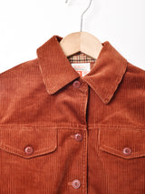 イギリス製 ベルト付き コーデュロイシャツ