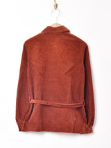 イギリス製 ベルト付き コーデュロイシャツ