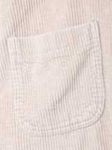 ジップアップ コーデュロイシャツ