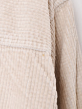 ジップアップ コーデュロイシャツ