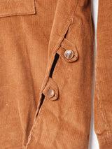 プルオーバー 長袖 コーデュロイシャツ