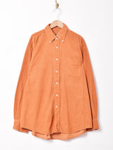 長袖 コーデュロイシャツ