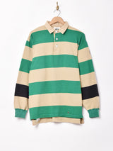 ボーダー ラガーシャツ