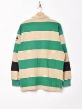 ボーダー ラガーシャツ