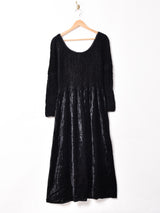 アメリカ製 長袖 シャーリング ベロアワンピース