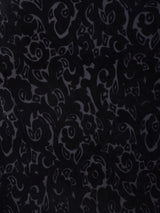 総柄 ベロアスリーブレスワンピース