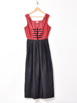 スリーブレス マキシ丈ワンピース