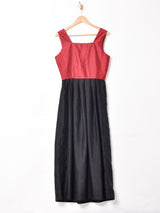 スリーブレス マキシ丈ワンピース