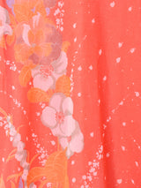 フリル  シアー長袖ワンピース