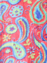 総柄 長袖ボアワンピース