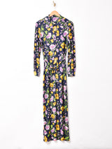 70's  花柄 マキシ丈ワンピース