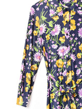 70's  花柄 マキシ丈ワンピース