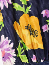 70's  花柄 マキシ丈ワンピース