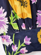 70's  花柄 マキシ丈ワンピース