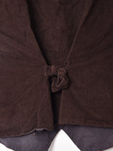 花刺繍 コーデュロイベスト