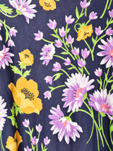 70's  花柄 マキシ丈ワンピース