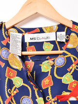 ベルト付き 総柄ワンピース