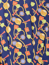 ベルト付き 総柄ワンピース