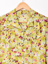 70's   花柄 長袖ワンピース