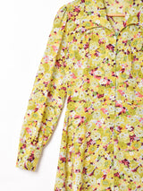 70's   花柄 長袖ワンピース