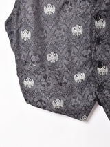 イタリア製 織り柄 ベスト