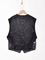 イタリア製 織り柄 ベスト