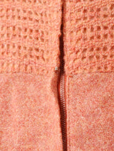 60's アメリカ製 ボウタイ 切り替えデザイン 長袖ワンピース