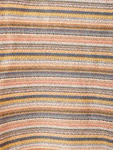 60's〜70's ストライプ ボウタイ 長袖ワンピース