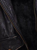 ボアライナー付き レザージャケット