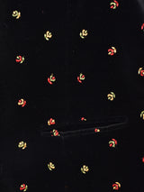 刺繍 ベロアベスト
