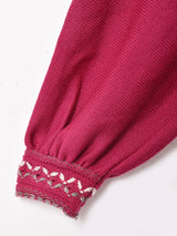 イタリア製 タートルネック ニット 長袖ワンピース