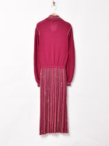 イタリア製 タートルネック ニット 長袖ワンピース