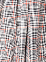 アメリカ製 チェック柄 リボン付き 長袖ワンピース