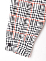 アメリカ製 チェック柄 リボン付き 長袖ワンピース