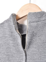 切り替えデザイン ハイネック 長袖ワンピース