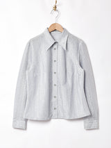 シルバーラメ 長袖シャツ