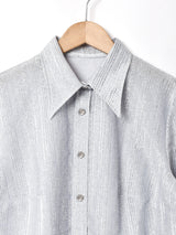 シルバーラメ 長袖シャツ