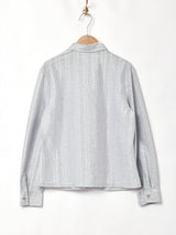 シルバーラメ 長袖シャツ