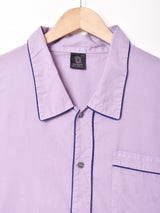 後染め パイピング パジャマ 長袖ワンピース