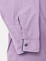 後染め パイピング パジャマ 長袖ワンピース