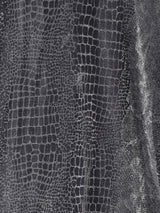 シルバーメタリック シアー長袖シャツ