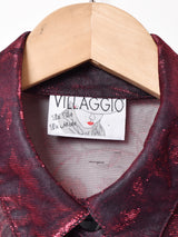 メタリック シアー長袖シャツ