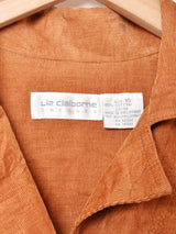 LizClaibone ベルト付き コーデュロイ 長袖ワンピース