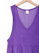 アメリカ製 サイドボタン コーデュロイ スリーブレスワンピース