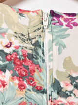 花柄 レースワンピース