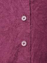 フロントボタン コーデュロイ スリーブレスワンピース